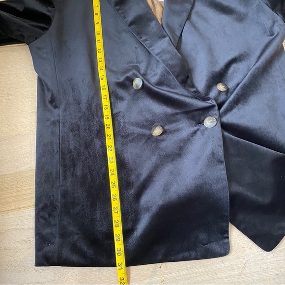 Vince velvet double breasted plus size blazer - Picture 8 of 11